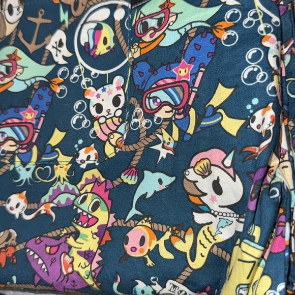 Koi size small Cartoon Print Scrub Top - Picture 5 of 5